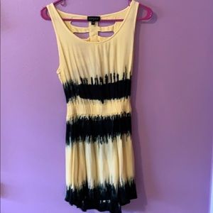 Open back tie dye dress